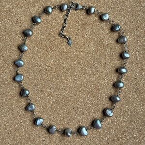 Silpada Silver Baroque Pearl Necklace